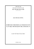 Luận văn Thạc sĩ Luật học: Kê biên nhà ở theo pháp luật thi hành án dân sự từ thực tiễn huyện Đức Hòa, tỉnh Long An