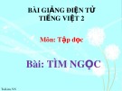 Bài giảng môn Tiếng Việt lớp 2 năm học 2020-2021 - Tuần 17: Tập đọc Tìm ngọc (Trường Tiểu học Thạch Bàn B)