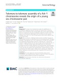 Telomere-to-telomere assembly of a fish Y chromosome reveals the origin of a young sex chromosome pair