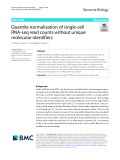 Quantile normalization of single-cell RNA-seq read counts without unique molecular identifiers