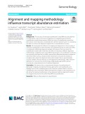 Alignment and mapping methodology influence transcript abundance estimation