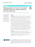 Metapangenomics of the oral microbiome provides insights into habitat adaptation and cultivar diversity