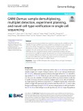 GMM-Demux: Sample demultiplexing, multiplet detection, experiment planning, and novel cell-type verification in single cell sequencing