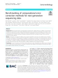 Benchmarking of computational errorcorrection methods for next-generation sequencing data