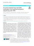Accurate targeted long-read DNA methylation and hydroxymethylation sequencing with TAPS