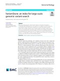 VariantStore: An index for large-scale genomic variant search