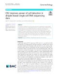 CB2 improves power of cell detection in droplet-based single-cell RNA sequencing data