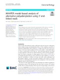 MAAPER: Model-based analysis of alternative polyadenylation using 3′ endlinked reads