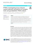 PTWAS: Investigating tissue-relevant causal molecular mechanisms of complex traits using probabilistic TWAS analysis