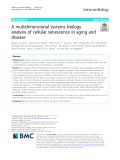 A multidimensional systems biology analysis of cellular senescence in aging and disease