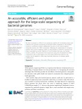 An accessible, efficient and global approach for the large-scale sequencing of bacterial genomes