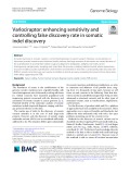 Varlociraptor: Enhancing sensitivity and controlling false discovery rate in somatic indel discovery