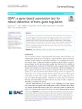 GBAT: A gene-based association test for robust detection of trans-gene regulation