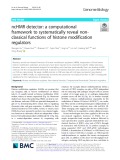 NCHMR detector: A computational framework to systematically reveal nonclassical functions of histone modification regulators