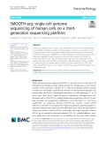 SMOOTH-seq: Single-cell genome sequencing of human cells on a thirdgeneration sequencing platform