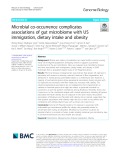 Microbial co-occurrence complicates associations of gut microbiome with US immigration, dietary intake and obesity