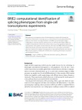 BRIE2: Computational identification of splicing phenotypes from single-cell transcriptomic experiments