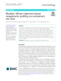 Metalign: Efficient alignment-based metagenomic profiling via containment min hash