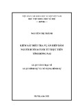 Luận văn Thạc sĩ Luật hình sự và Tố tụng hình sự: Kiểm sát điều tra vụ án hiếp dâm người dưới 16 tuổi từ thực tiễn tỉnh Đồng Nai