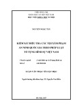 Luận văn Thạc sĩ Luật học: Kiểm sát điều tra các tội xâm phạm an ninh quốc gia theo pháp luật Tố tụng hình sự Việt Nam