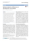 Epitranscriptomic influences on development and disease