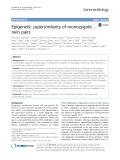 Epigenetic supersimilarity of monozygotic twin pairs