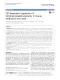 TET-dependent regulation of retrotransposable elements in mouse embryonic stem cells