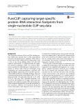 PureCLIP: Capturing target-specific protein–RNA interaction footprints from single-nucleotide CLIP-seq data