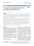 A comparative evaluation of genome assembly reconciliation tools