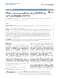 DNA epigenome editing using CRISPR-Cas SunTag-directed DNMT3A
