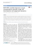 MATCHER: Manifold alignment reveals correspondence between single cell transcriptome and epigenome dynamics