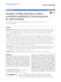 Inhibition of RNA polymerase II allows controlled mobilisation of retrotransposons for plant breeding