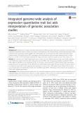 Integrated genome-wide analysis of expression quantitative trait loci aids interpretation of genomic association studies