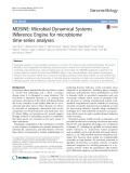 MDSINE: Microbial Dynamical Systems INference Engine for microbiome time-series analyses