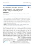 A probabilistic generative model for quantification of DNA modifications enables analysis of demethylation pathways