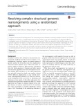 Resolving complex structural genomic rearrangements using a randomized approach