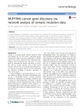 MUFFINN: Cancer gene discovery via network analysis of somatic mutation data