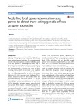 Modelling local gene networks increases power to detect trans-acting genetic effects on gene expression
