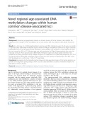 Novel regional age-associated DNA methylation changes within human common disease-associated loci
