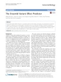 The Ensembl variant effect predictor