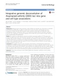 Integrative genomic deconvolution of rheumatoid arthritis GWAS loci into gene and cell type associations