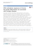 DNA methylation signatures of chronic low-grade inflammation are associated with complex diseases