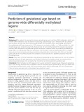 Prediction of gestational age based on genome-wide differentially methylated regions