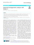 Improved metagenomic analysis with Kraken 2