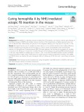 Curing hemophilia A by NHEJ-mediated ectopic F8 insertion in the mouse