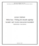 Giáo trình Thống kê doanh nghiệp (Nghề Kế toán doanh nghiệp - Trình độ Cao đẳng): Phần 1 - CĐ GTVT Trung ương I