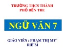 Bài giảng môn Ngữ văn lớp 7 - Tiết 18: Đặc điểm của văn bản biểu cảm