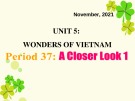 Bài giảng môn Tiếng Anh lớp 9 - Unit 5: Wonders Of Vietnam (A closer look 1)
