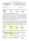 Đề thi học kì 1 môn Tiếng Anh lớp 12 năm 2021-2022 có đáp án - Trường THPT Đoàn Thượng, Hải Dương
