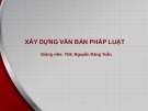 Bài giảng Xây dựng văn bản pháp luật: Bài 5 - ThS. Nguyễn Đăng Tuấn